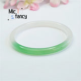 Green Chalcedony Agate Gradual Beauty Bracelet for Women