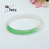 Green Chalcedony Agate Gradual Beauty Bracelet for Women