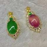 Natural Green Chalcedony Gemstone Pendant for Woman