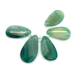 Green Chalcedony Water Drop Agate Pendant for DIY Women's Jewelry