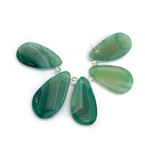 Green Chalcedony Water Drop Agate Pendant for DIY Women's Jewelry