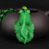 Green Chinese Agate Dragon Rose Pendant Jade Necklace Charm Jewelry