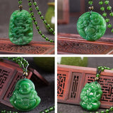 Green Chinese Agate Pendant Jade Necklace Charm Jewelry