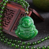 Green Chinese Agate Pendant Jade Necklace Charm Jewelry