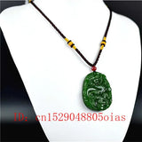 Green Chinese Jade Dragon Pendant Necklace Charm
