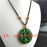 Green Chinese Parrot Carved Jade Pendant Necklace Lucky Amulet