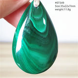 Chrysocolla Malachite Pendant Necklace Natural Green Gemstone Jewelry