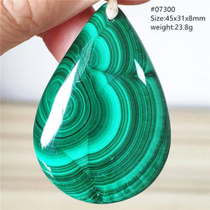 Chrysocolla Malachite Pendant Necklace Natural Green Gemstone Jewelry