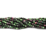 Natural Green Faceted Zoisite Beads Stone High 4 5mm Round Loose
