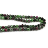 Natural Green Faceted Zoisite Beads Stone High 4 5mm Round Loose