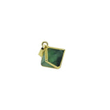 Green Fluorite Charm Pendant for Women Necklace