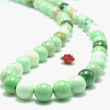 Natural Green Garnet Smooth Round Loose Beads Gemstone Bracelet Necklace