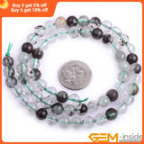 Green Ghost Rock Quartz Round Spacer Beads 15 inch