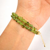 Green Grape Stone Bracelet Copper Buckle Bihemia Beach Accessory