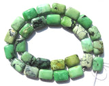 Green Grass Stone Flat Rectangle 10*14mm Beads DIY Jewelry Making