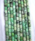 Green Grass Stone Flat Rectangle 10*14mm Beads DIY Jewelry Making