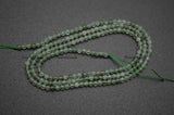 Green Rutilated Quartz Diamond Cut Faceted 2mm 3mm Round Loose Beads