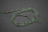 Green Rutilated Quartz Diamond Cut Faceted 2mm 3mm Round Loose Beads