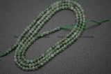 Green Rutilated Quartz Diamond Cut Faceted 2mm 3mm Round Loose Beads
