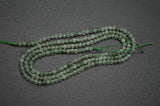 Green Rutilated Quartz Diamond Cut Faceted 2mm 3mm Round Loose Beads