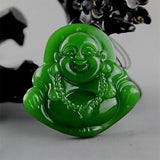 Green Hand-carved Buddha Jade Pendant Boutique Jewelry Men and Women