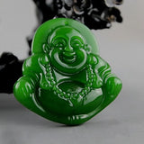 Green Hand-carved Buddha Jade Pendant Boutique Jewelry Men and Women