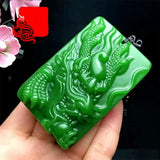 Dragon Jade Pendant Men Women Zodiac Necklace Gift