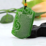 Hand-carved Dragon Jade Pendant Necklace
