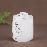 Hand-carved Dragon Jade Pendant Necklace