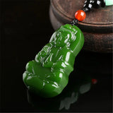 Hand-carved Guanyin Jade Pendant Boutique Jewelry Men Women Necklace