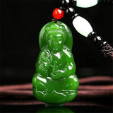 Hand-carved Guanyin Jade Pendant Boutique Jewelry Men Women Necklace