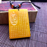 Hand-carved Heart Sutra Jade Pendant Jewelry Gift