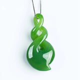 Hand-carved Heart-shaped Jade Pendant Necklace for Men and Women