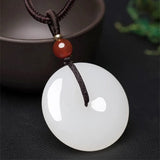 Hand-carved Green Jade Pendant Necklace for Men and Women