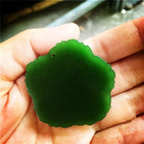 Hand-carved Peony Flower Jade Pendant - Boutique Green Jewelry Necklace