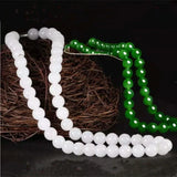 Natural Green Hand-carved Jade Pendant Necklace