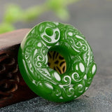 Green Jade Pendant Necklace for Men and Women