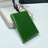 Green Hand-carved Tiger Jade Pendant Necklace Men Women Zodiac Gift