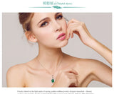 Green Hetian Jade Pendant Silver Necklace Chinese Jadeite Amulet
