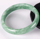 Green Jade Bangle Bracelet Hand-Carved Charm Jewelry for Men Women