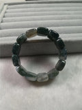 Green Jade Bangle Bracelet 925 Silver Jewelry for Women