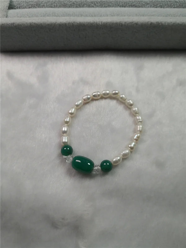 Green Jade Bangle Bracelet for Women 925 Silver Jewelry