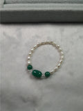 Green Jade Bangle Bracelet for Women 925 Silver Jewelry