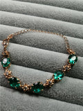 Green Jade Bangle Bracelet Silver 925 Jewelry Round Classic