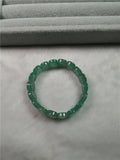 Green Jade Bangle Bracelet Silver 925 Jewelry Classic Joyeria Plata