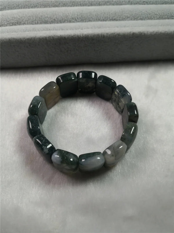 Green Jade Bangle Bracelet 925 Silver Jewelry for Women