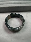 Green Jade Bangle Bracelet 925 Silver Jewelry for Women