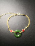 Green Jade Bangle Bracelet for Women