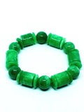 Natural Green Jade Beads Amulet Bracelet Jewelry