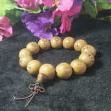 Green Jade Beads He Tian Jade Bracelet Lucky Safety Auspicious Amulet